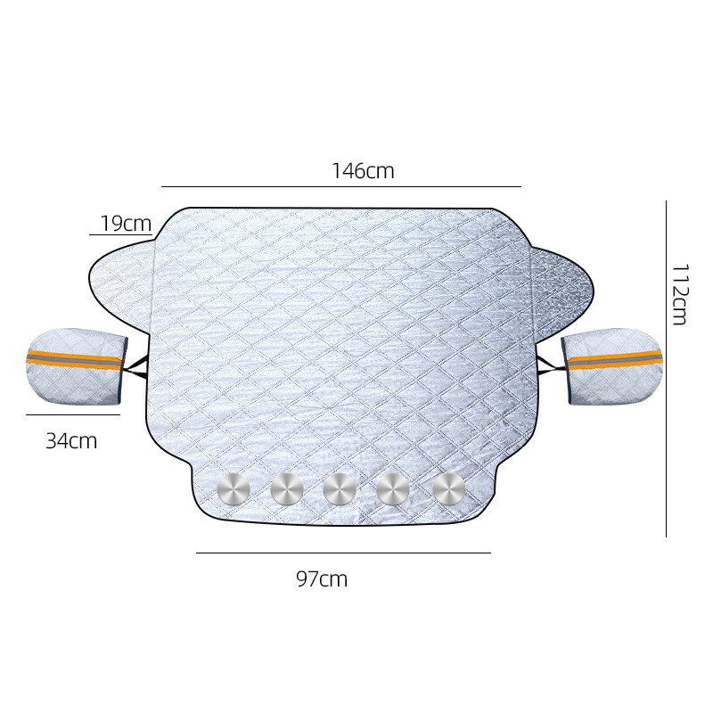 Car Snow Shield Aluminum Film Thickened Front Windshield Ant