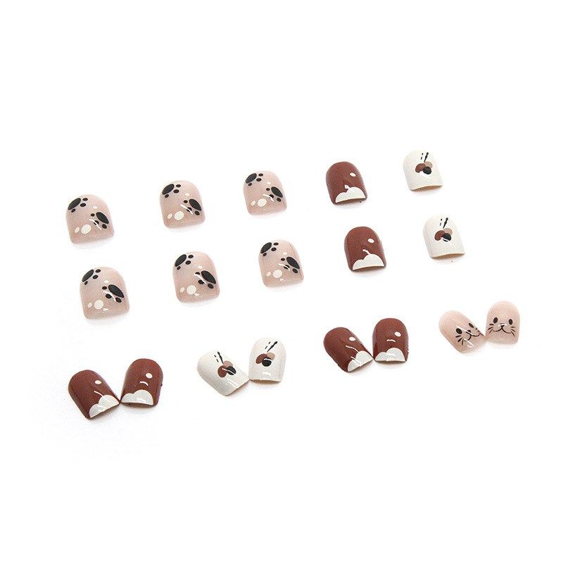 Simple Fashion Cute Cat Paw Wearable Nail Childlike Nail Art