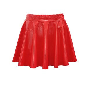 Performance LeatherSexy Costume Short Glossy SkirtPU