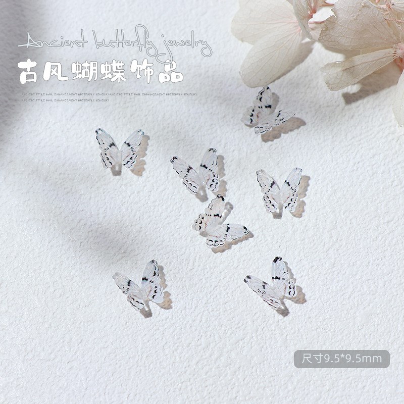 Nail Art Butterfly Decoration Fairy Style 3D Butterfly Ribbo