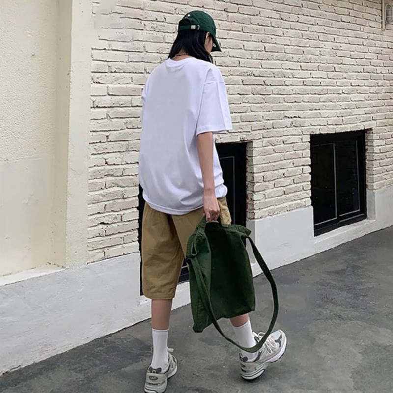 Summer 2025 Plain Cotton Tshirt with Side Seam and Dropped S