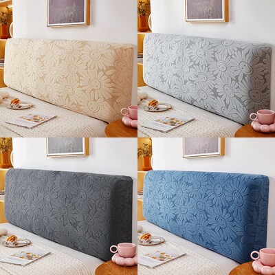 Nordic Full Cover Headboard Cover Dustproof Elastic Jacquard