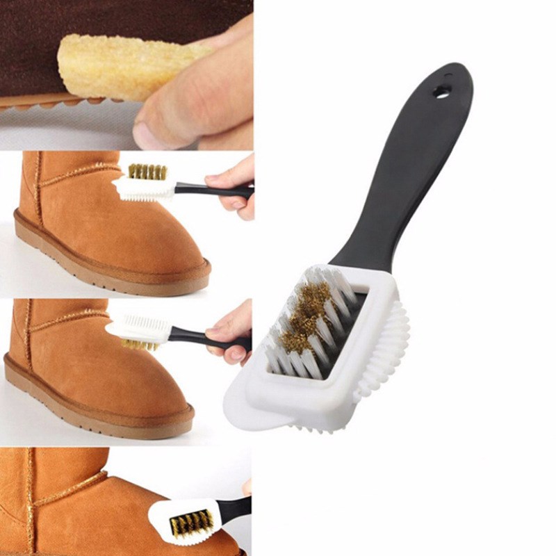 Suede Cleaning Brush 3Sided Suede Scrub Nubuck Cleaner Coppe