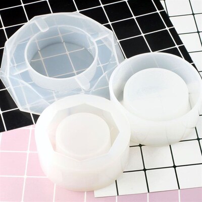 DIY Gift Ashtray Silicone Mold with UV Resin Crystal Epoxy F