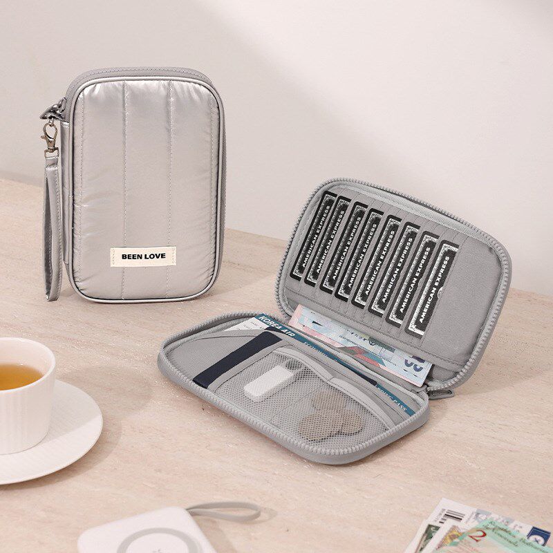 Antitheft Document Bag Travel Organizer Multicard Passport H