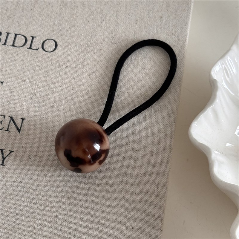 Big Bead Tortoise Shell Elastic Rope Daily Simple Versatile