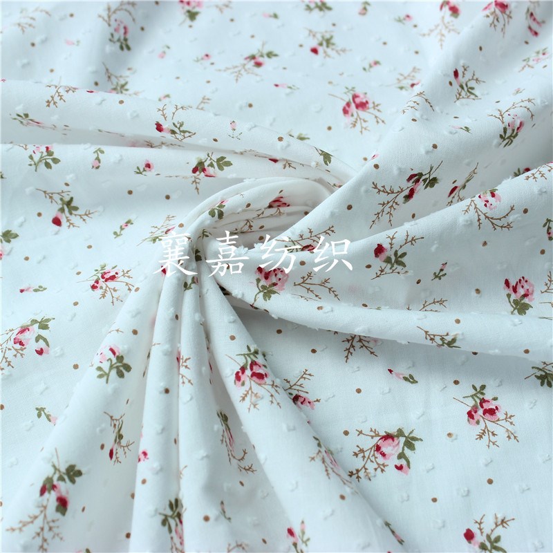 Floral Print Pure Cotton Cut Flower Fabric for Kids Womens C