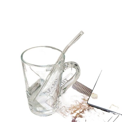 Highquality Insstyle Glass Cup with Handle Straw Lid for Hom