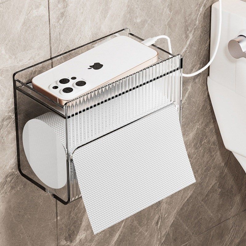 Bathroom Tissue Box Wall Mounted Toilet Paper Holder Tissue