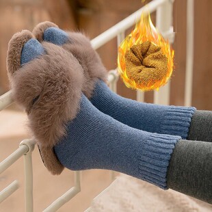 Couple Long Socks Thermal Floor Socks Thickened Mid Tube Soc