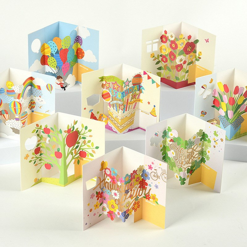 Creative 3D Teachers Day Greeting Card Floral Design Student