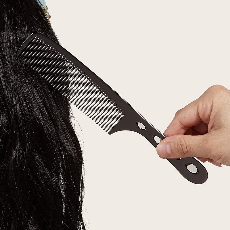 Stylish Stainless Steel Comb Space Aluminum Hairdressing Com