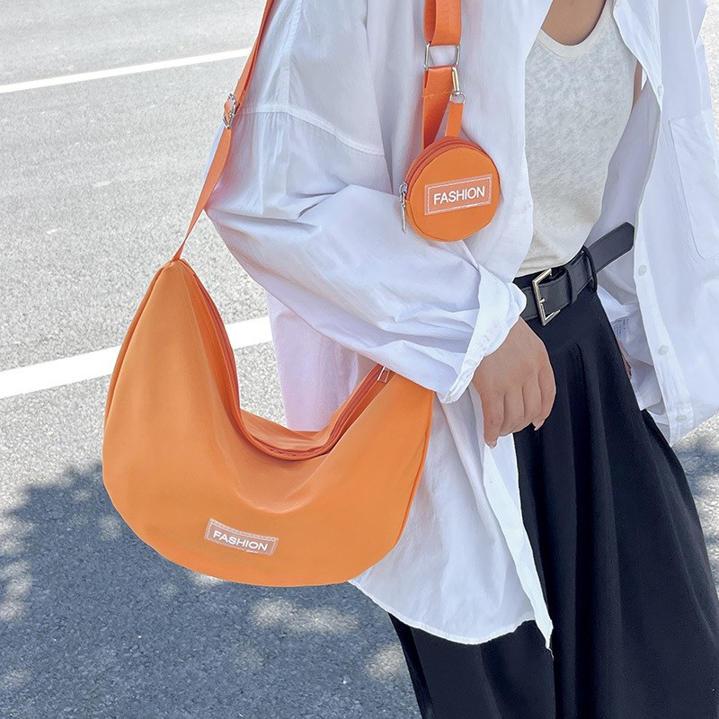 Large Capacity Canvas Bag for Women Japanese Style Leisure D