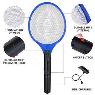 Killer 3Layer Safety USB Zapper Mosquito Bug Rechargeable