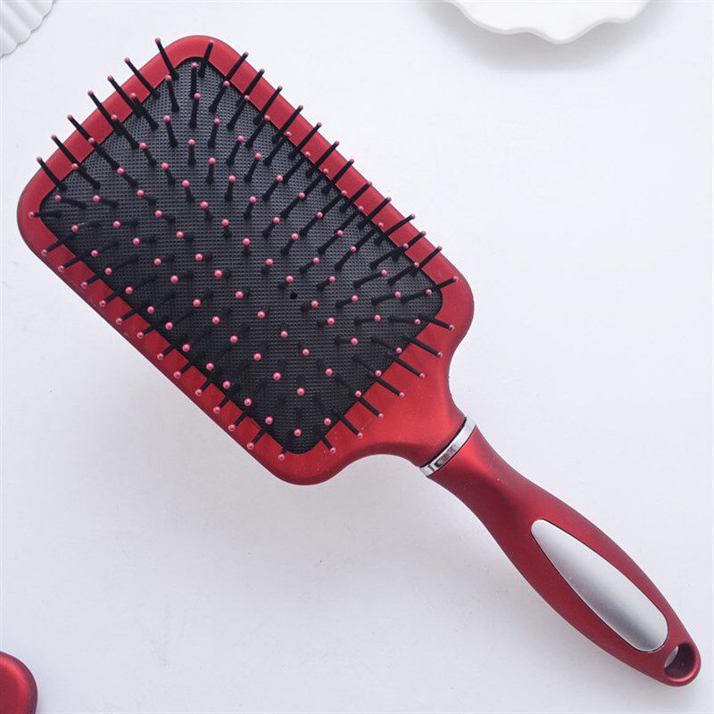 Large Square Airbag Massage Comb Red Comb 99586 Plenty of Co