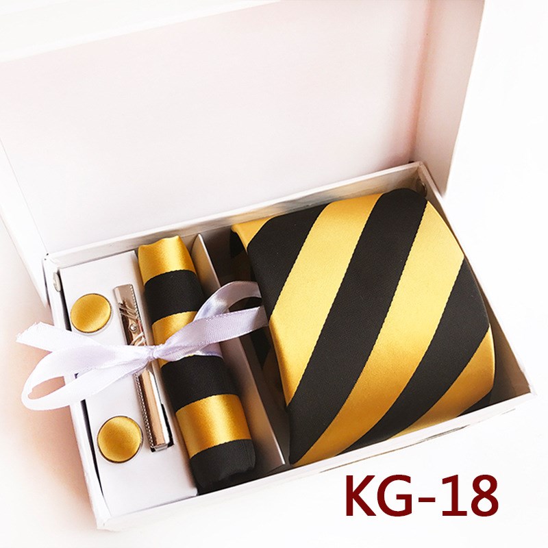 Yongfeng 2025 Polyester Business Executive Mens Tie 6Piece G