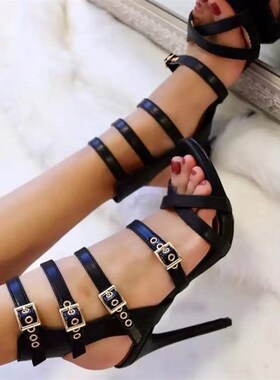 Summer 2025 Strappy Stiletto Heels Womens Sandals EU 4043 La