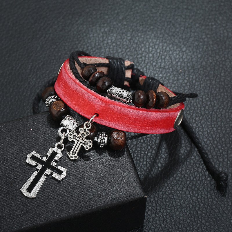 JewelryMultilayer Leather Bracelet Personalized Beaded Simpl