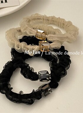 Hair Tie Organdy Rubber Band for Women 2025 Simple Small Int