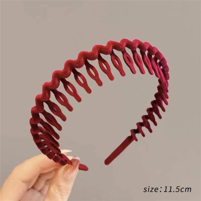 Flocking Headband 2025 Womens Hair Accessory Tooth Crush Hai
