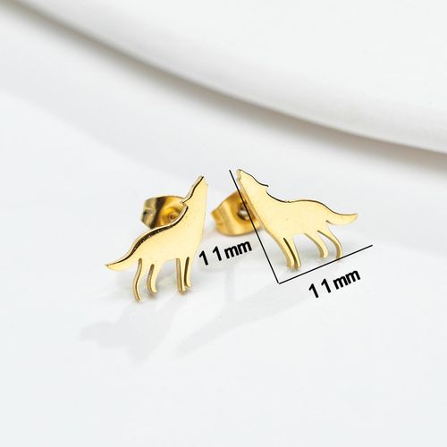 Korean Fashion Cute Animal Stainless Steel Earrings Ins Styl