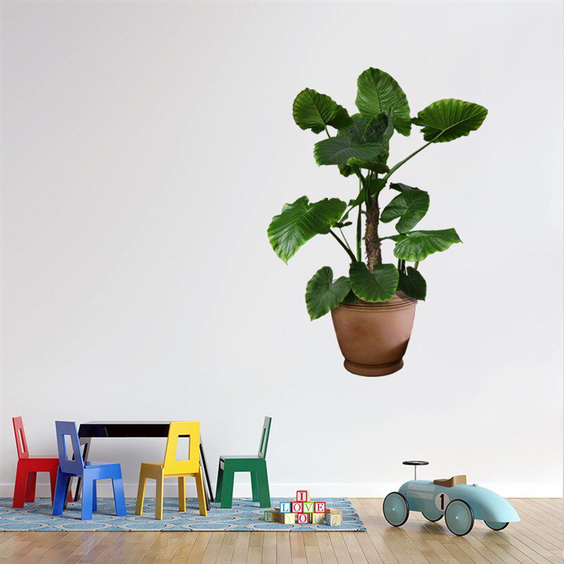 Greenery Potted Plant Wall Sticker Decorative Painting for L