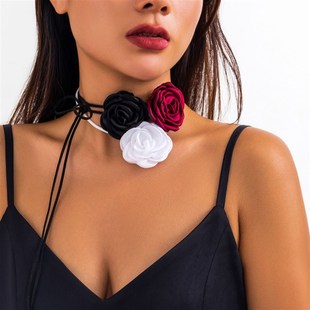 Rose Necklace Choker Women European Set