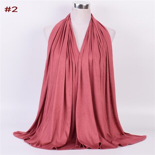 Pure Mercerized Cotton Jersey Scarf Mercerized Cotton Jersey