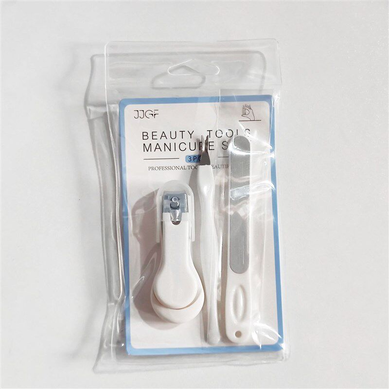 3Piece Nail Clipper Set Stainless Steel Nail Cutter File Man