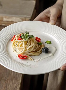 White Ceramic Plates for Home HighValue Western Food Pasta B