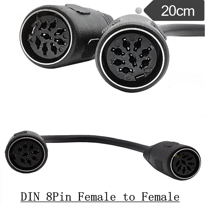 8 Core Large DIN 8Pin Female to Female DIN 8Pin Signal Audio