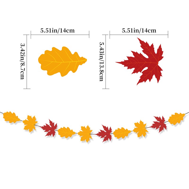 Thanksgiving Party Decor Banners Give Thanks Maple Leaf Pump