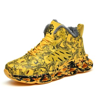 Shoes Winter Twist Size Sole Velvet Mens Warm Large Sneakers