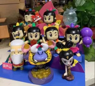 2022必胜客葫芦娃盲盒十款国潮玩具大二三四五六七爷爷蛇精蝎子