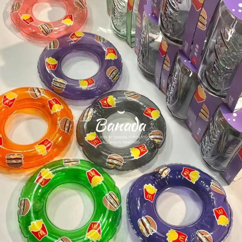 麦当劳可乐杯玻璃游泳圈