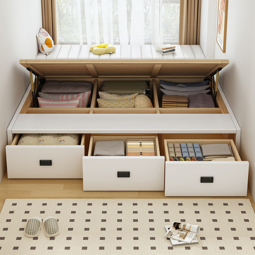 支持定制⭐大容量侧开气压储物床