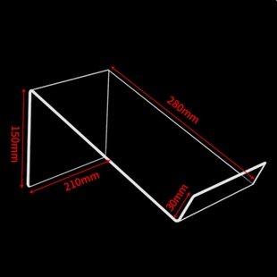 透明亚克力书店桌面陈列架书立架图书展示架托图书馆书托书本支架