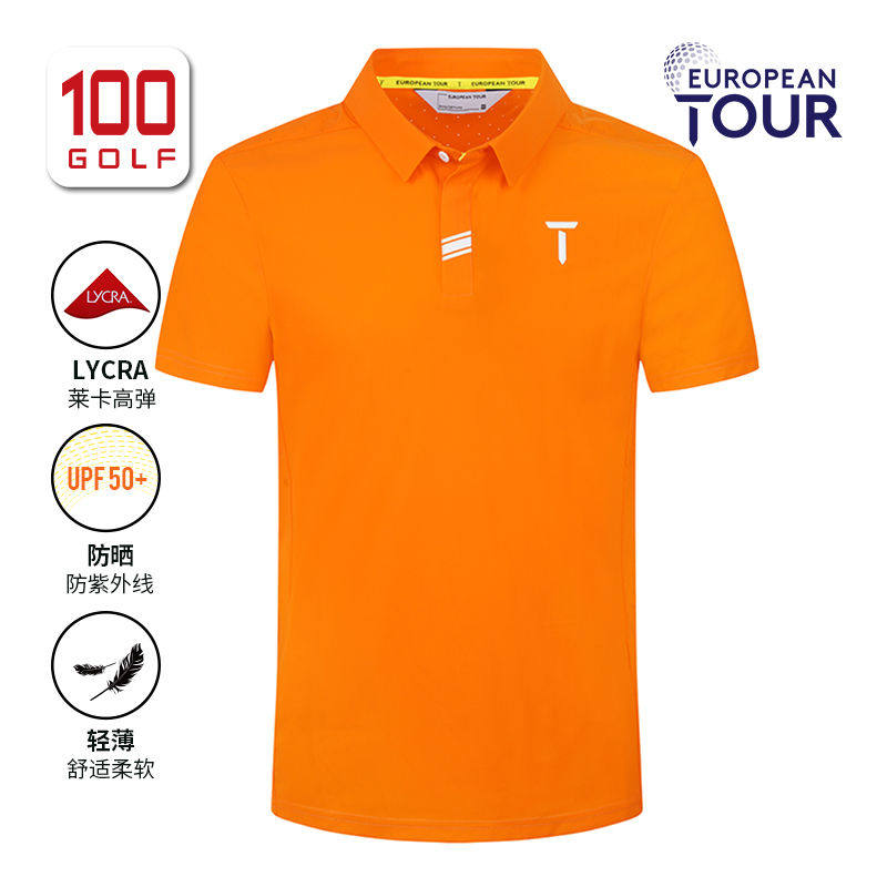 EuropeanTour欧巡赛高尔夫服装男女士短袖T恤22夏季速干Polo衫