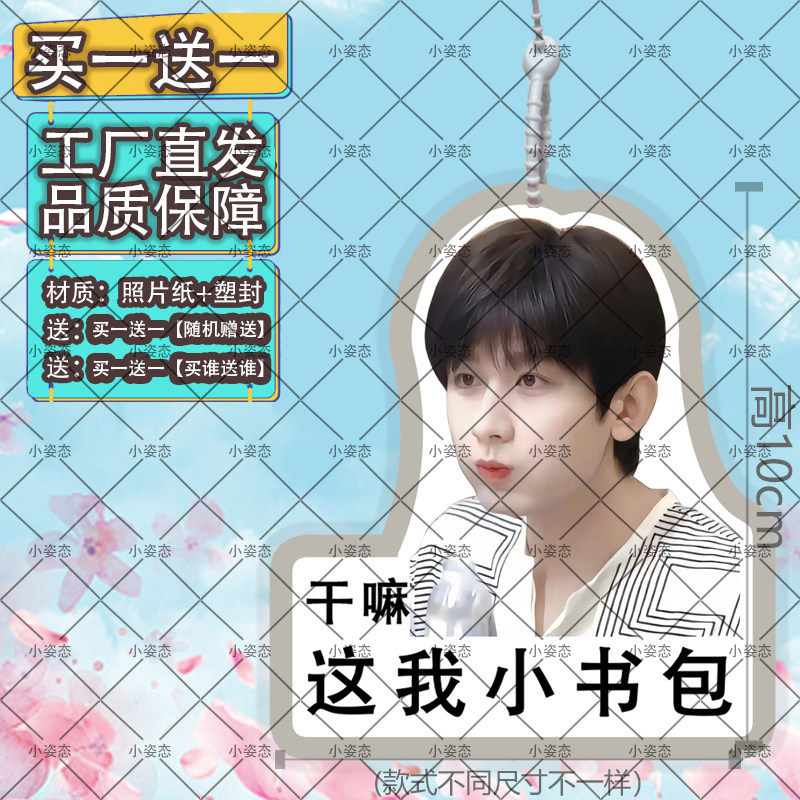 成毅应援双面防水行李牌图片