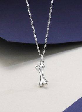 英国chrry koop狗爪银项链王一博骨头男简约个性女设计百搭小众