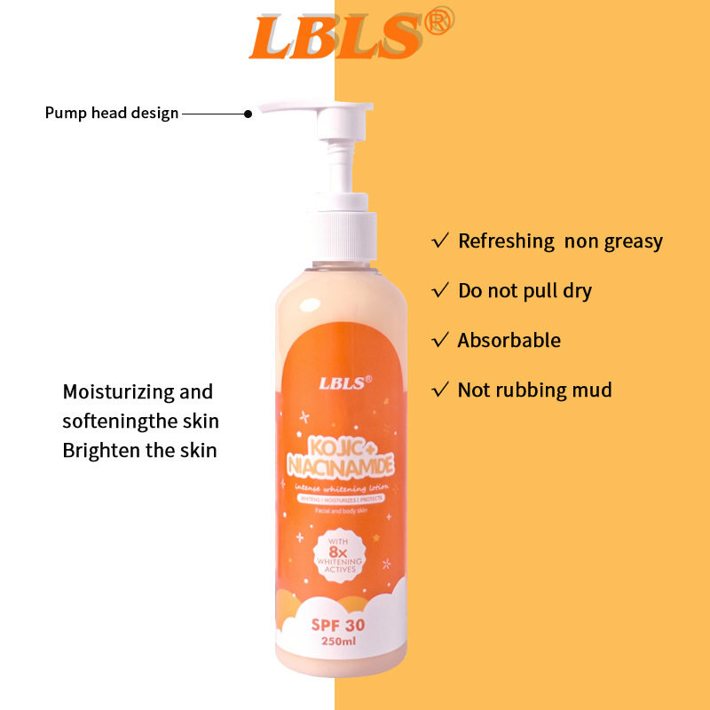 新款推荐全英文lbls美白乳滋润提亮嫩白全身美白身体乳