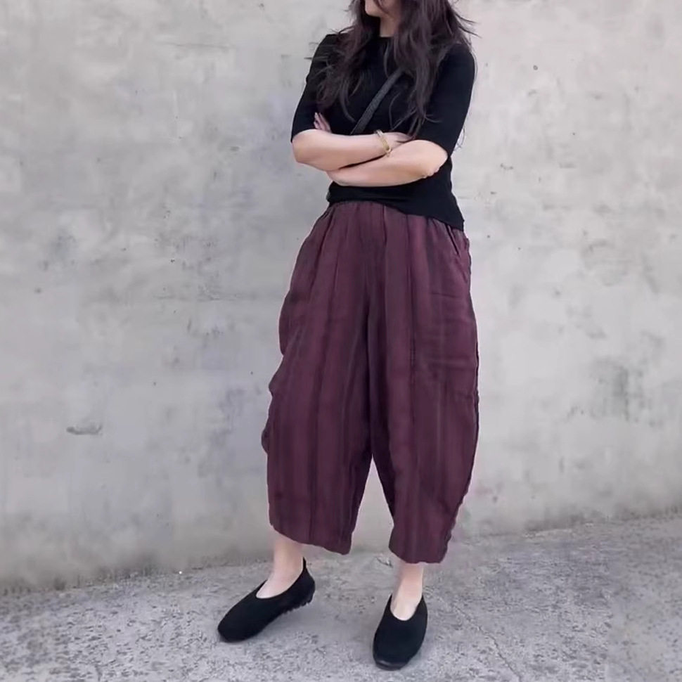英国chrry koop夏季新款净版修身短袖上衣宽松哈伦裤洋气女