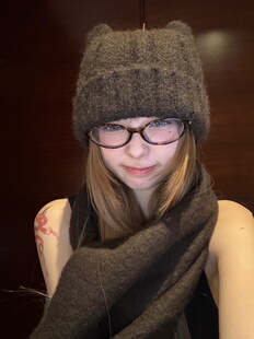 13311秋冬新款亲肤厚实纯色棕色羊毛流苏保暖围巾