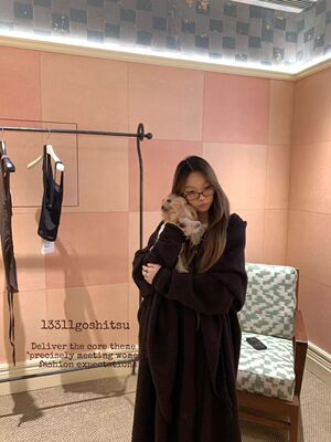 13311红棕色大毛衣大披肩