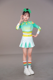 啦啦队服装儿童演出服啦啦操舞蹈竞技比赛服运动会健美操表演服