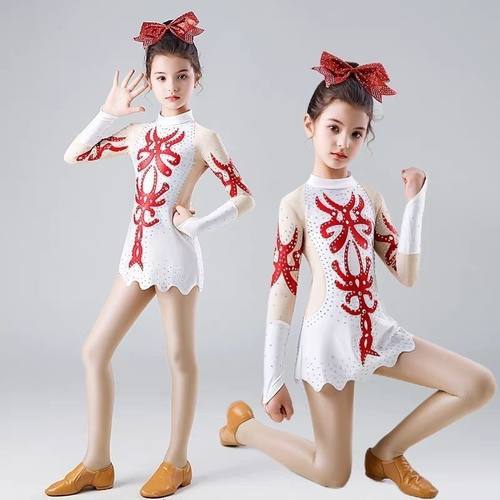 儿童啦啦操比赛服装啦啦队队服花球啦啦操演出服爵士啦啦操舞蹈服