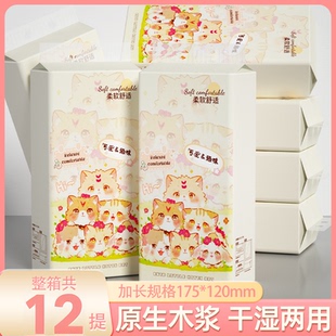 整箱/12大提悬挂式抽纸厕所卫生纸厨房纸家用实惠装整箱批发纸抽