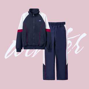 校服珠海金湾区初中生校服冬装纯棉套装中学外套长裤男女同款公.