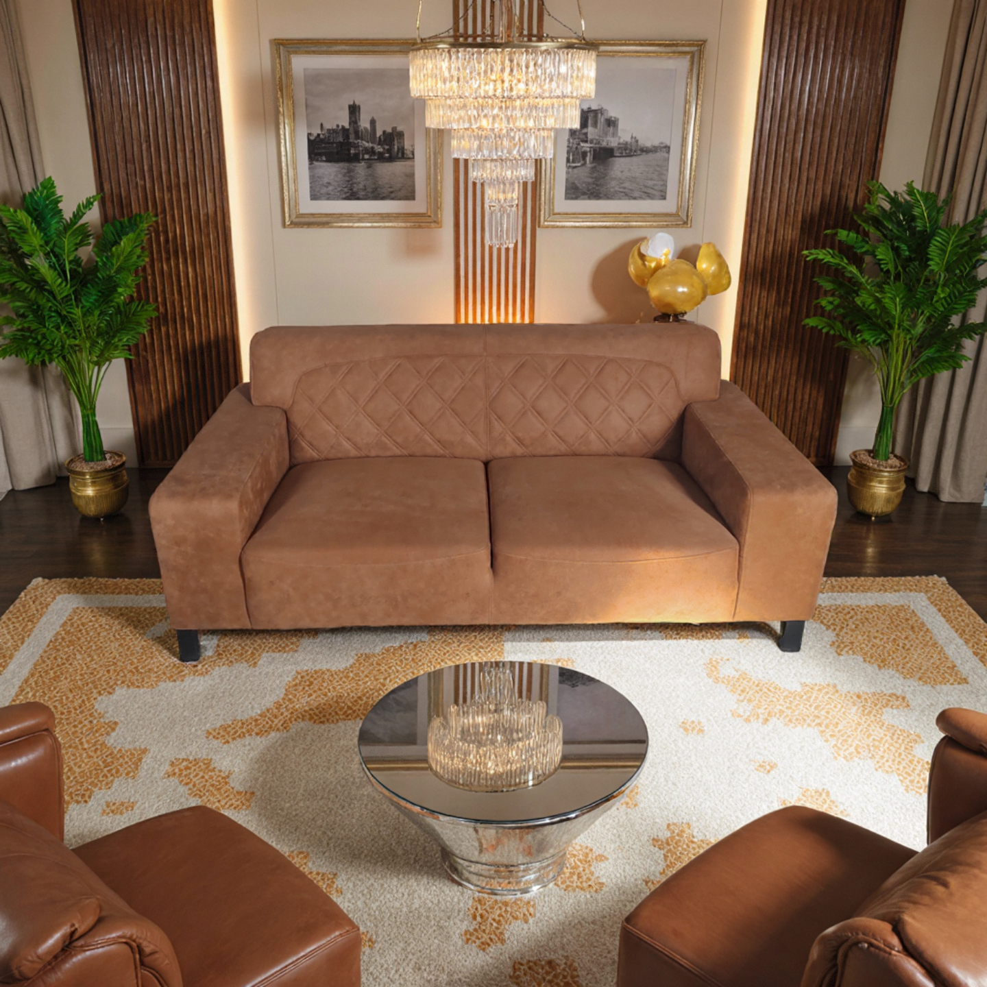 外贸出口军绿色布艺沙发