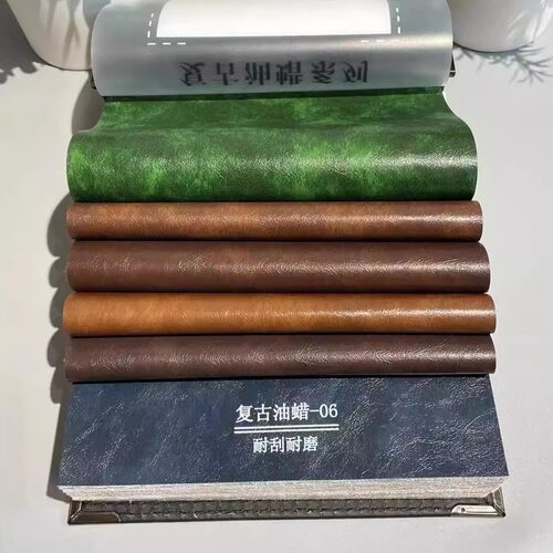 法式复古风油蜡真皮油蜡超迁皮皮革面料定金